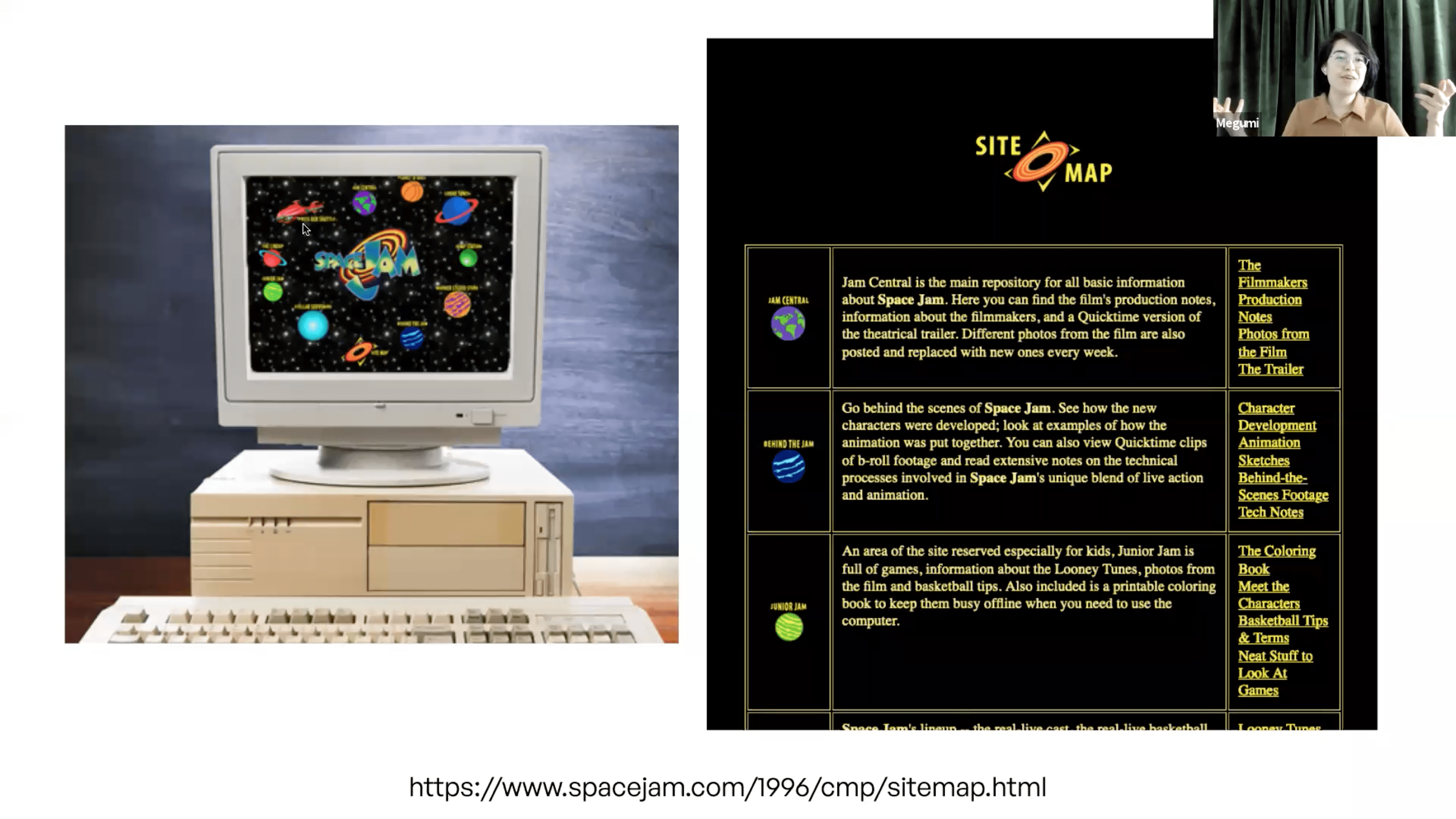 Space Jam 1996 Website